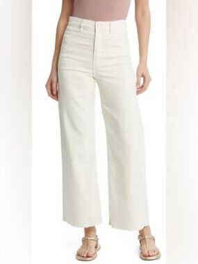Favorite Daughter Mischa Wide Leg Cream Jeans